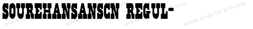 sourehansanscn regul字体转换